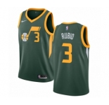 Youth Nike Utah Jazz #3 Ricky Rubio Green Swingman Jersey - Earned Edition