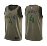 Youth Nike Utah Jazz #4 Adrian Dantley Swingman Green Salute to Service NBA Jersey