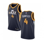Youth Nike Utah Jazz #4 Adrian Dantley Swingman Navy Blue Road NBA Jersey - Icon Edition