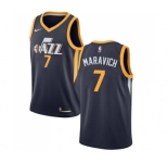 Youth Nike Utah Jazz #7 Pete Maravich Swingman Navy Blue Road NBA Jersey - Icon Edition