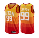 Youth Nike Utah Jazz #99 Jae Crowder Swingman Orange NBA Jersey - City Edition