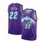 Youth Utah Jazz #22 Jeff Green Swingman Purple Hardwood Classics Basketball Jersey