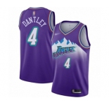 Youth Utah Jazz #4 Adrian Dantley Swingman Purple Hardwood Classics Basketball Jersey