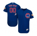 Men's Majestic Chicago Cubs Customized Royal Blue Alternate Flex Base Authentic Collection MLB Jersey