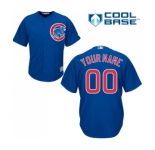 Youth Majestic Chicago Cubs Customized Authentic Royal Blue Alternate Cool Base MLB Jersey
