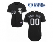 Women's Majestic Chicago White Sox Customized Replica Black Alternate Home Cool Base MLB Jersey