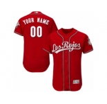 Men's Majestic Cincinnati Reds Customized Red Los Rojos Flexbase Authentic Collection MLB Jersey