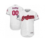 Men's Majestic Cleveland Indians Customized White 2016 World Series Bound Flexbase Authentic Collection MLB Jersey
