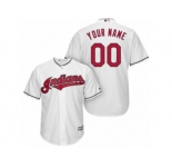 Women's Majestic Cleveland Indians Customized Authentic White Home Cool Base MLB Jersey