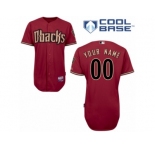 Women's Majestic Arizona Diamondbacks Customized Authentic Red Alternate Cool Base MLB Jersey