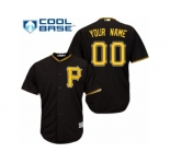 Women's Majestic Pittsburgh Pirates Customized Replica Black Alternate Cool Base MLB Jersey