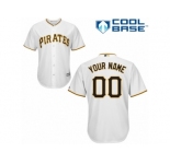 Youth Majestic Pittsburgh Pirates Customized Replica White Home Cool Base MLB Jersey