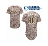 Youth Majestic San Diego Padres Customized Replica Camo Alternate 2 Cool Base MLB Jersey