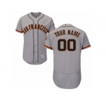 Men's Majestic San Francisco Giants Customized Grey Flexbase Authentic Collection MLB Jersey