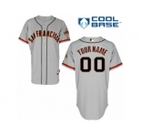 Youth Majestic San Francisco Giants Customized Authentic Grey Road Cool Base MLB Jersey