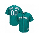 Women's Majestic Seattle Mariners Customized Authentic Teal Green Alternate Cool Base MLB Jersey