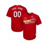 Men's Majestic St. Louis Cardinals Customized Authentic Red Alternate Cool Base MLB Jersey