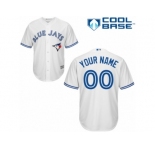 Youth Majestic Toronto Blue Jays Customized Authentic White Home MLB Jersey