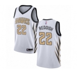 Youth Atlanta Hawks #22 Cam Reddish Swingman White Basketball Jersey - City Edition