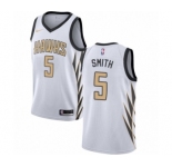 Youth Nike Atlanta Hawks #5 Josh Smith Swingman White NBA Jersey - City Edition