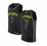 Youth Nike Atlanta Hawks #7 Ersan Ilyasova Swingman Black NBA Jersey - City Edition