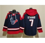 Men's Houston Texans #7 C.J. Stroud Navy Ageless Must-Have Lace-Up Pullover Hoodie