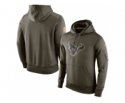 Men's Houston Texans Nike Olive Salute To Service KO Performance Hoodie