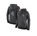 NFL Women's Nike Houston Texans #4 Deshaun Watson Stitched Black Anthracite Salute to Service Player Performance Hoodie