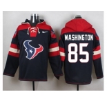 Nike Houston Texans #85 Nate Washington Navy Blue Player Pullover NFL Hoodie