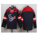 Nike Houston Texans Blank Navy Blue Player Pullover Hoodie