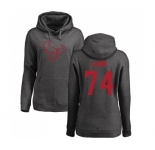 NFL Women's Nike Houston Texans #74 Kendall Lamm Ash One Color Pullover Hoodie