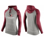 Women Nike Houston Texans Performance Hoodie Grey & Red_2