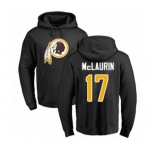 Football Washington Redskins #17 Terry McLaurin Black Name & Number Logo Pullover Hoodie