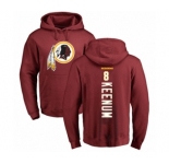 Football Washington Redskins #8 Case Keenum Maroon Backer Pullover Hoodie