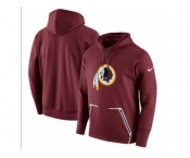 Men Washington Redskins Nike Burgundy Champ Drive Vapor Speed Pullover Hoodie