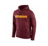 Men Washington Redskins Nike Burgundy Circuit Wordmark Essential Performance Pullover Hoodi