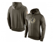 Men's Washington Redskins Nike Olive Salute To Service KO Performance Hoodie