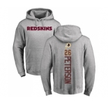 NFL Nike Washington Redskins #26 Adrian Peterson Ash Backer Pullover Hoodie