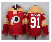 Nike Washington Redskins #91 Ryan Kerrigan Burgundy Red Player Pullover NFL Hoodie