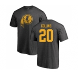 Football Washington Redskins #20 Landon Collins Ash One Color T-Shirt