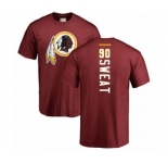 Football Washington Redskins #90 Montez Sweat Maroon Backer T-Shirt