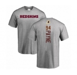 Football Washington Redskins #94 Da'Ron Payne Ash Backer T-Shirt
