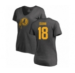 Football Women's Washington Redskins #18 Trey Quinn Ash One Color T-Shirt