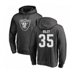 Football Oakland Raiders #35 Curtis Riley Ash One Color Pullover Hoodie