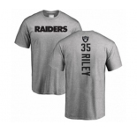 Football Oakland Raiders #35 Curtis Riley Ash Backer T-Shirt
