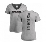 Football Women's Oakland Raiders #55 Vontaze Burfict Ash Backer T-Shirt