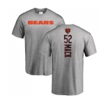 NFL Nike Chicago Bears #52 Khalil Mack Ash Backer T-Shirt