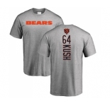 NFL Nike Chicago Bears #64 Eric Kush Ash Backer T-Shirt