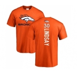 NFL Nike Denver Broncos #30 Phillip Lindsay Orange Backer T-Shirt