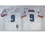 Nfl Houston oilers #9 Steve McNair m&n white Jerseys